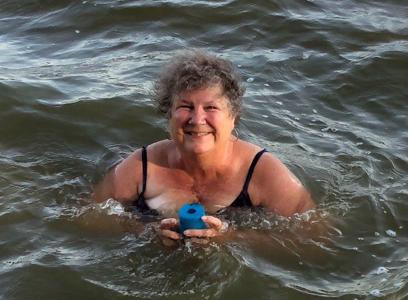 Tina Swain swimming